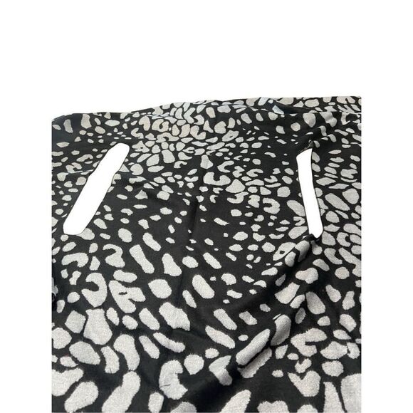 Love of Fashion Animal Print Open Poncho Black & Gray One Size NWT - Picture 3 of 4